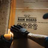 Ram Board Edge Tape 2-1/2 In. W x 180 Ft. L Floor Protection Tape, Safety Orange