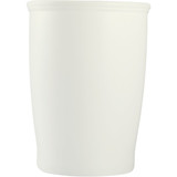 iDesign Kent 2 Gal. White Oval Wastebasket