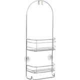 iDesign Rondo 2-Shelf Silver Shower Caddy 58656