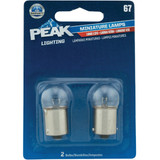 PEAK 67 13.5V Mini Incandescent Automotive Bulb (2-Pack) 67LL-BPP