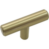 Laurey Melrose T-Shaped  2 In. Satin Brass Steel T-Bar Knob 87904