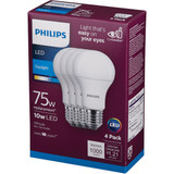 Philips EyeComfort 75W Equivalent Daylight A19 Medium LED Light Bulb (4-Pack) 565390 504344