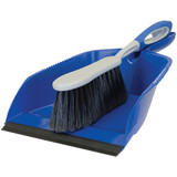 Quickie Blue Dust Pan & Brush Set