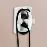Safety 1st White Plastic Outlet Cover w/Cord Shortener