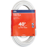 Do it Best 40 Ft. 16/3 Medium-Duty White Patio Extension Cord OU-JTW163-40X-WH