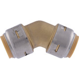 SharkBite 3-4 In. x 3-4 In. 45 Deg. Push-to-Connect Brass Elbow (1-8 Bend) UR656A 490558