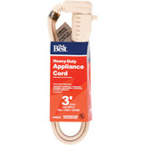 Do it Best 3 Ft. 14/3 15A Heavy-Duty Appliance Cord AC-PT3143-3-BG