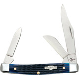 Case Blue Bone Rogers Medium Stockman 2.42 In./1.58 In./1.57 In. Folding Knife