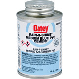 Oatey Rain-R-Shine 4 Oz. Medium Bodied Blue PVC Cement 30890