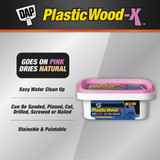 Dap Plastic Wood-X 8 Oz. All Purpose Wood Filler with DryDex Dry Time Indicator