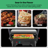 Chefman Electric Panini Press Grill and Gourmet Sandwich Maker (2 Slice) RJ02-180 654861