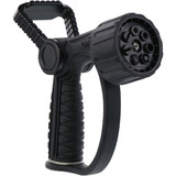 Orbit Pro Flo Zinc 7-Pattern Fireman Nozzle, Black 56352