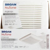 Broan Economy 9-1-4 In. W. x 9-3-4 In. L. White Exhaust Fan Replacement Grille FGR101 504765