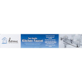 Home Impressions 2-Handle Double Acrylic Knob Kitchen Faucet, Chrome
