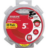 Diablo StickFast 5 In. 40 Grit Sanding Disc (50-Pack)