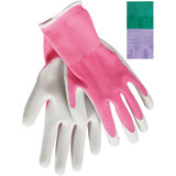 Best Garden Accent Women's 1 Size Fits All Nitrile Coated Garden Glove FL6802