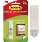 Command Medium Picture Hanging Strips, White, 6 Sets of Strips 17204ES-12PK