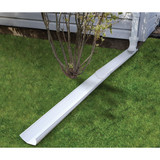 Frost King 6 Ft. White Tilt 'N Drain Adjustable Downspout Extender