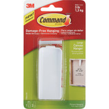 3M Command Large Canvas Hanger, White, 1 Canvas Hanger, 2 Strips