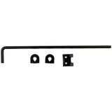 National Hardware 1-2 In. X 18 In. Black Steel Cane Bolt N177-188 201442