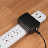 Prime Wire & Cable 4-Outlet 1200J White Surge Protector Strip with USB Charger & 4 Ft. Cord
