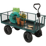 Best Garden 1000 Lb. Steel Garden Cart with Collapsible Sides 14000411 741323