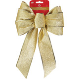 Holiday Trims Glitter Holiday Bow 6166 Pack of 12 900204