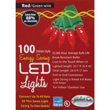 J Hofert Red 100-Bulb Italian Style LED Light Set 2290-03