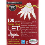 J Hofert White 100-Bulb Italian Style LED Light Set with White Wire 2290-232