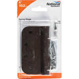 National 4 In. Oil Rubbed Bronze 5/8 In. Radius Spring Door Hinge