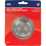 Do it Best 4-1/2 In. Stainless Steel Kitchen Sink Strainer Cup (2-Pack)