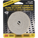 Shepherd Hardware 1/2 In. x 58 In. Beige Self-Adhesive Commercial Grade Felt Strip