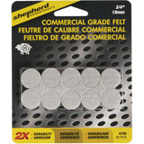 Shepherd Hardware 3/4 In. Beige Self-Adhesive Commercial Grade Felt Pads (20-Count)