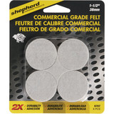 Shepherd 1-1/2 In. Beige Self-Adhesive Commercial Grade Felt Pads (8-Count)