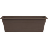 Bloem Dura Cotta 30 In. Plastic Chocolate Flower Box DCBT30-45