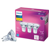 Philips 3pk Led Gu10 50w Bw Bulb 567313