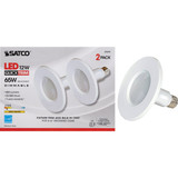 Satco 5 In./6 In. Retrofit White LED Recessed Light Kit (2-Pack) S9599