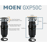 Moen Prep Series 1/2 HP Garbage Disposer