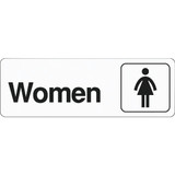 Hy-Ko Deco Series Plastic Restroom Sign, Women D-14