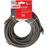 RCA 50 Ft. CAT-6 Gray Network Cable TPH633R
