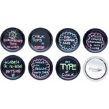 Masontops Regular-Mouth Chalk Top Canning Jar Lids (8-Count) CTR8