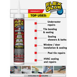 Flex Glue 10 Oz. White Multi-Purpose Adhesive GFSTANR10 772426
