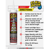 Flex Glue 10 Oz. White Multi-Purpose Adhesive GFSTANR10 772426
