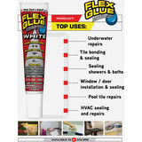 Flex Glue .75 Oz. White Multi-Purpose Adhesive GFSWHTMINI 793768