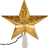 J Hofert Gold 9 In. Star Christmas Tree Topper
