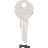 ILCO Illinois Nickel Plated File Cabinet Key IL9 / 1043B (10-Pack) AL00302622