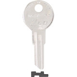 ILCO Illinois Nickel Plated File Cabinet Key IL9 / 1043B (10-Pack) IAL00302622