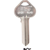 ILCO Russwin Nickel Plated File Cabinet Key RU45 / 1011D1 (10-Pack) AL5374203B
