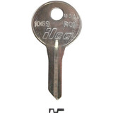 ILCO Russwin Nickel Plated File Cabinet Key RO1 / 1069 (10-Pack)