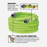 Flexzilla 5/8 In. Dia. x 75 Ft. L. Drinking Water Safe Garden Hose with SwivelGrip Connections
